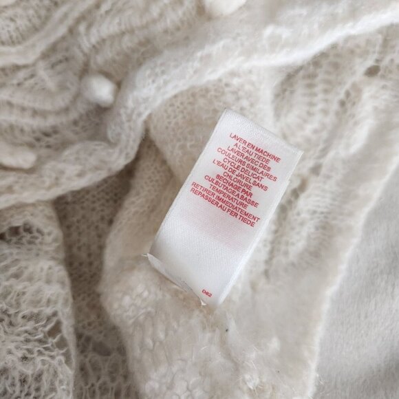 Anthropologie Tapemeasure 3D Crochet Sweater Boho Mohair Wool Cowl Neck - Picture 12 of 12